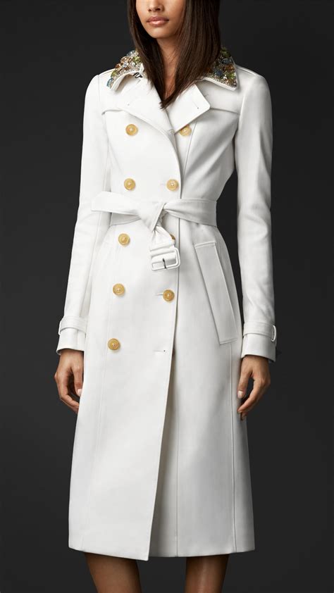 burberry white coat